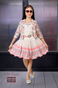 Desinger Printed Kids  Girls Skirt Top - Color: Different Available