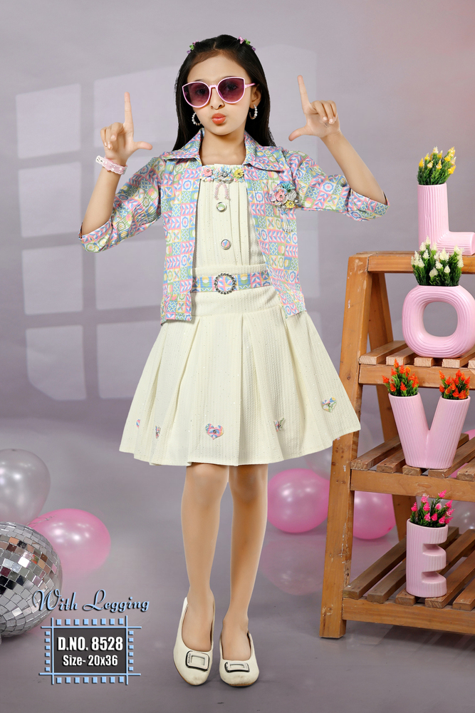 Printed Koti Kids  Girls Skirt Top