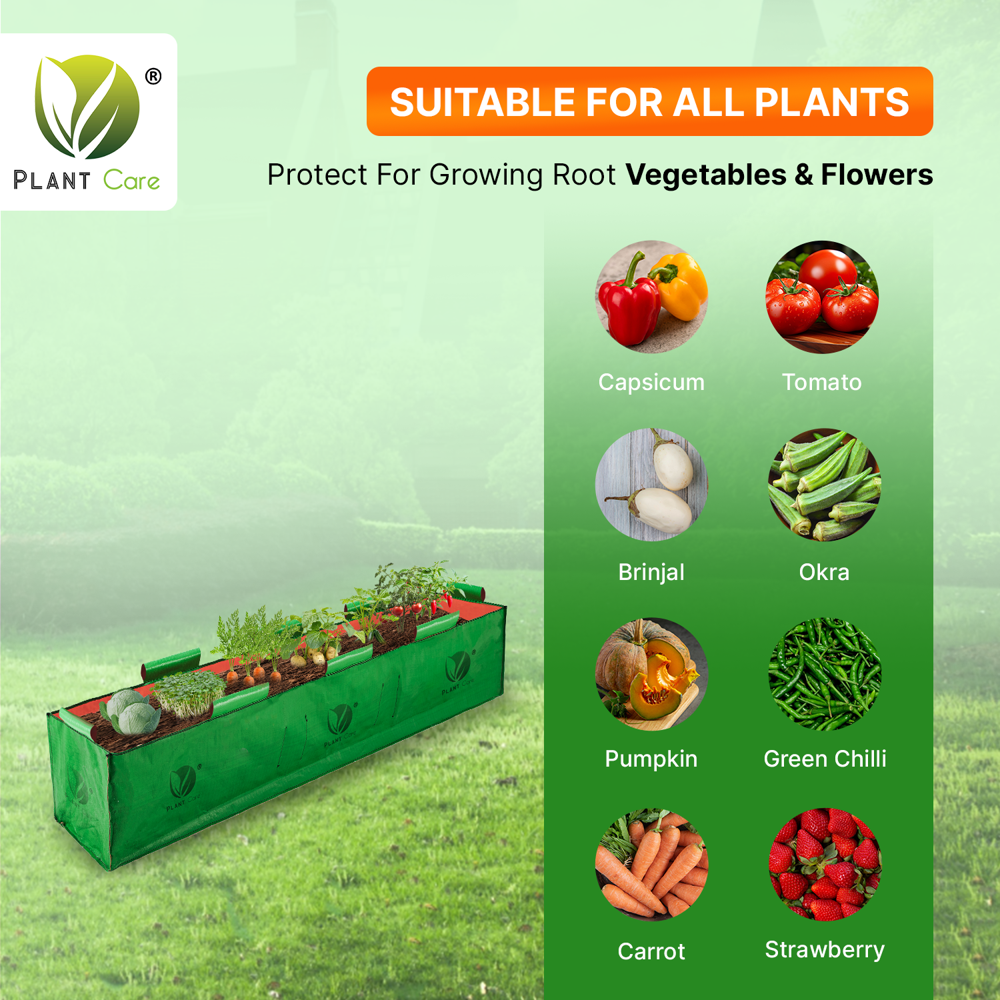 Rectangular Grow Bag 60x12x12 Inch - Advantage: Plant Growth