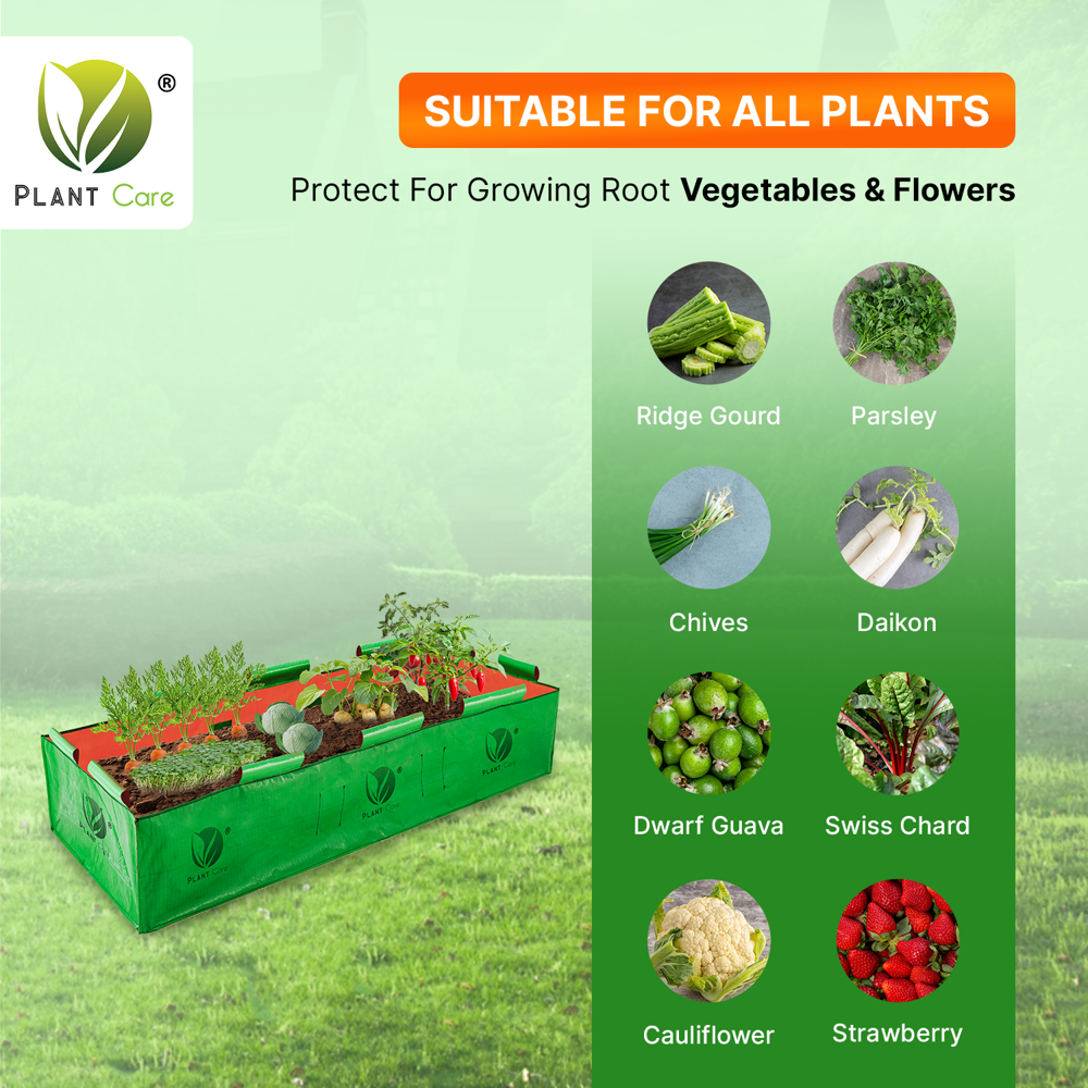 Rectangular Grow Bag 60x24x12 Inch - Advantage: Plant Growth