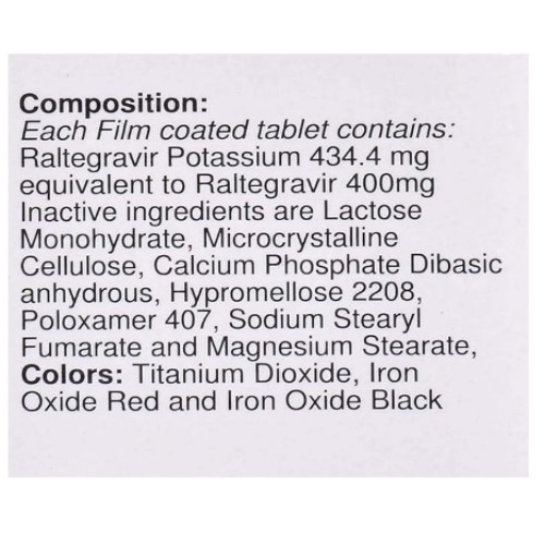 Isentress 400 mg Tablet