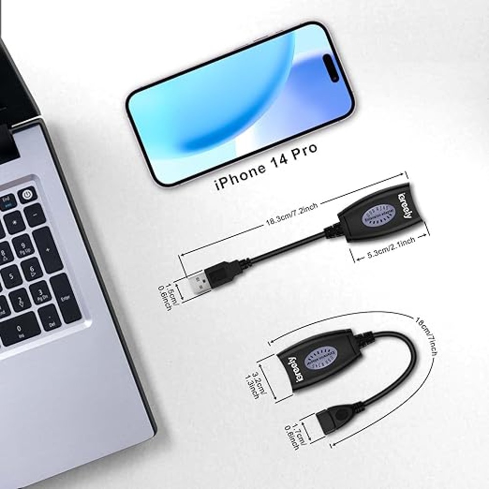 Rj45 Cat6 Lan To Usb Extender