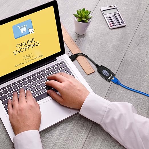 Rj45 Cat6 Lan To Usb Extender