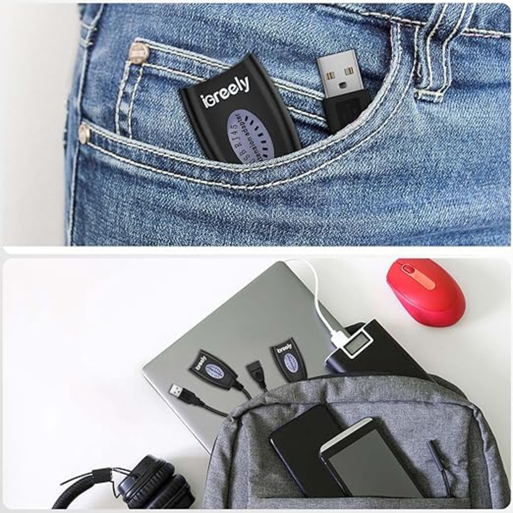 Rj45 Cat6 Lan To Usb Extender