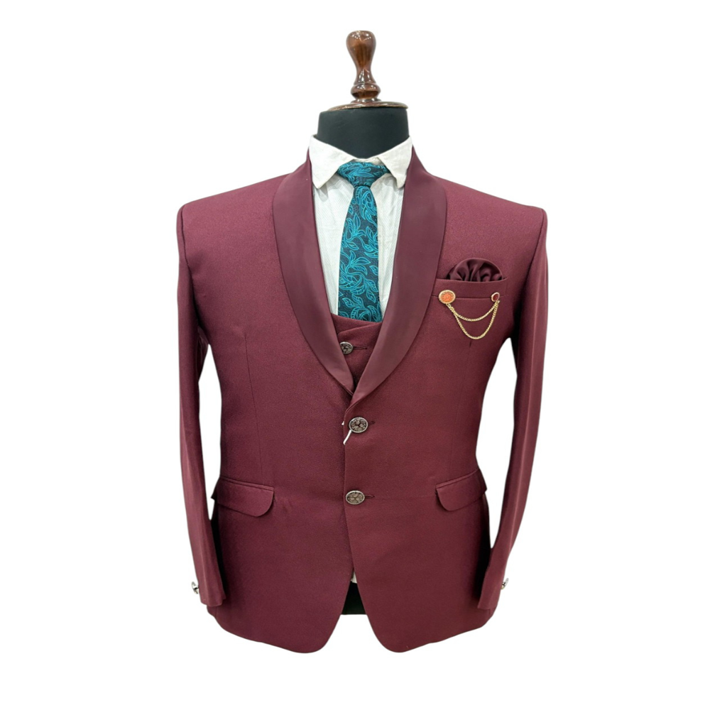 Mens Modern Classic 3 - Piece Suits with Premium Fabric