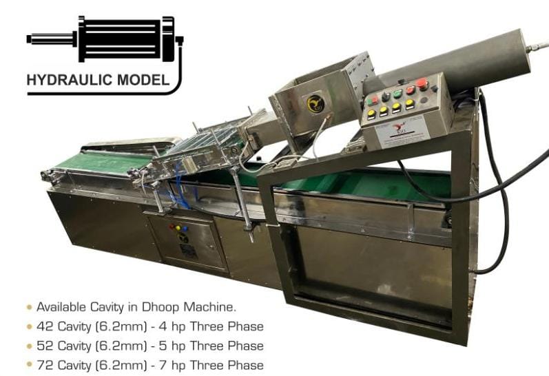 42 CAVITY DHOOP STICK MAKING MACHINE MANUAL TRAY - MANUAL STACKING