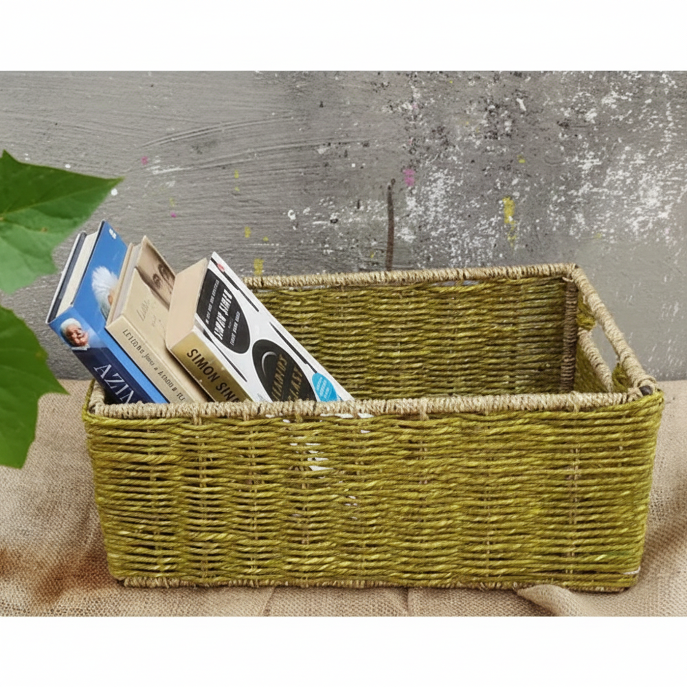 Handmade Multi Purpose Decorative Basket - Color: Beige