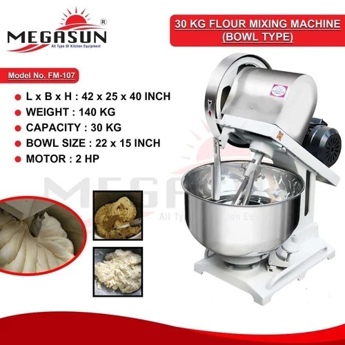 Fm-107 30 Kg Flour Mixing Machine - Automatic Grade: Semi Automatic