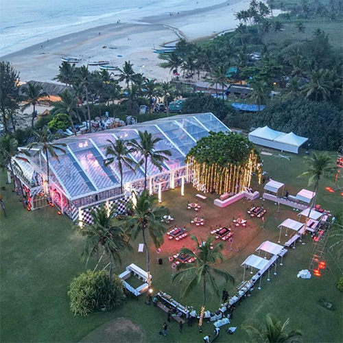 Transparent German Hanger Tent Rental Service