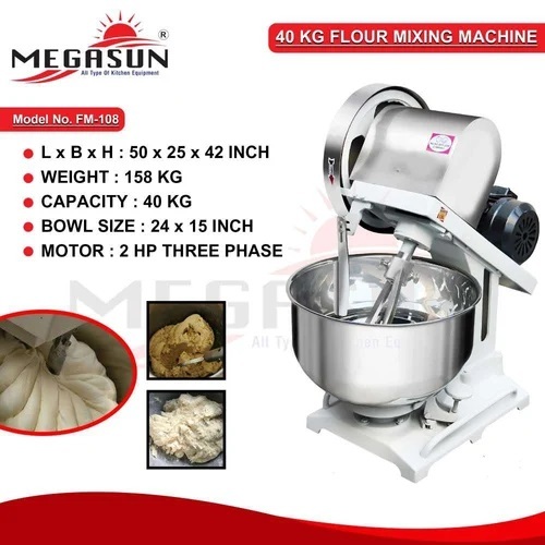 40 Kg Flour Mixing Machine - Automatic Grade: Semi Automatic