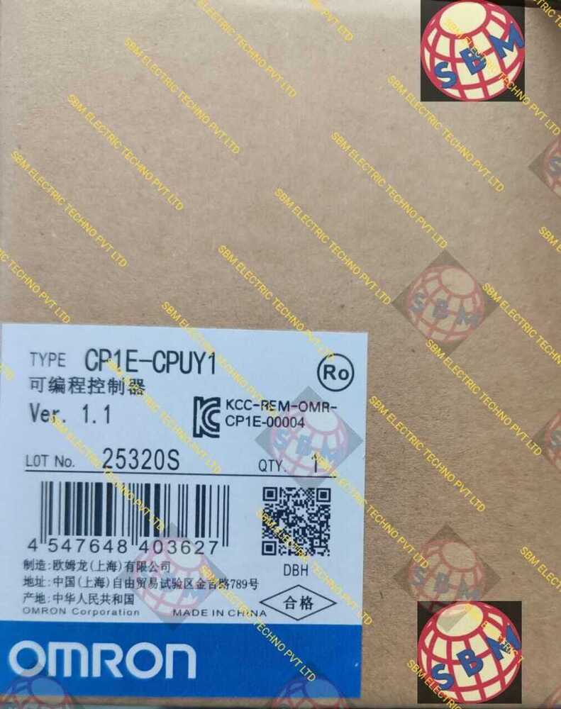 OMRON PROGRAMMABLE CONTROLLER, CP1E-CPUY1
