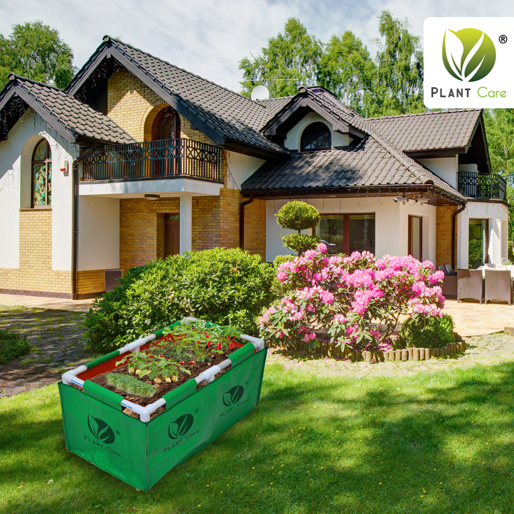 Rectangular Grow Bag with PVC Pipe Stand 24x12x12 WP