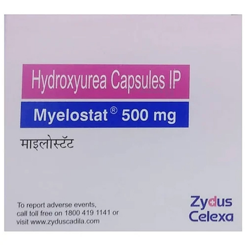Myelostat Hydroxyurea 500mg Capsule, Blood Disorder & Cancer Treatment Medicine