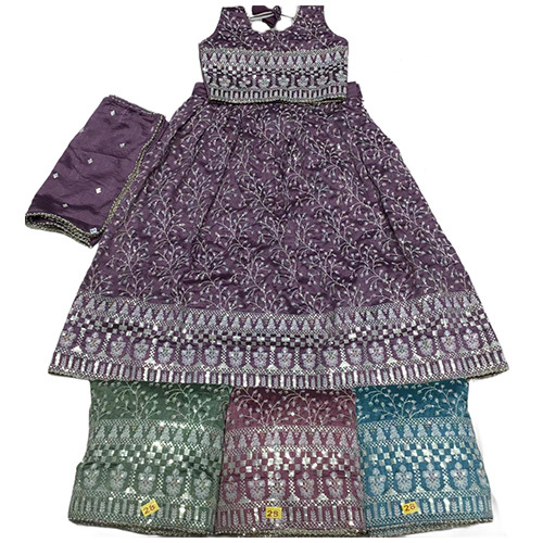 Embroidered Kids Lehenga