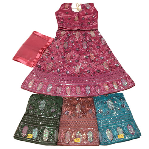Embroidered Kids Lehenga