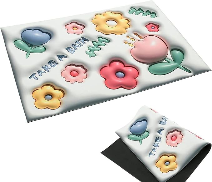 Quick Drying Super Absorbent Super 3d Mat - Color: Multi Colour