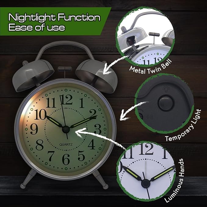 Alarm Clock Silver