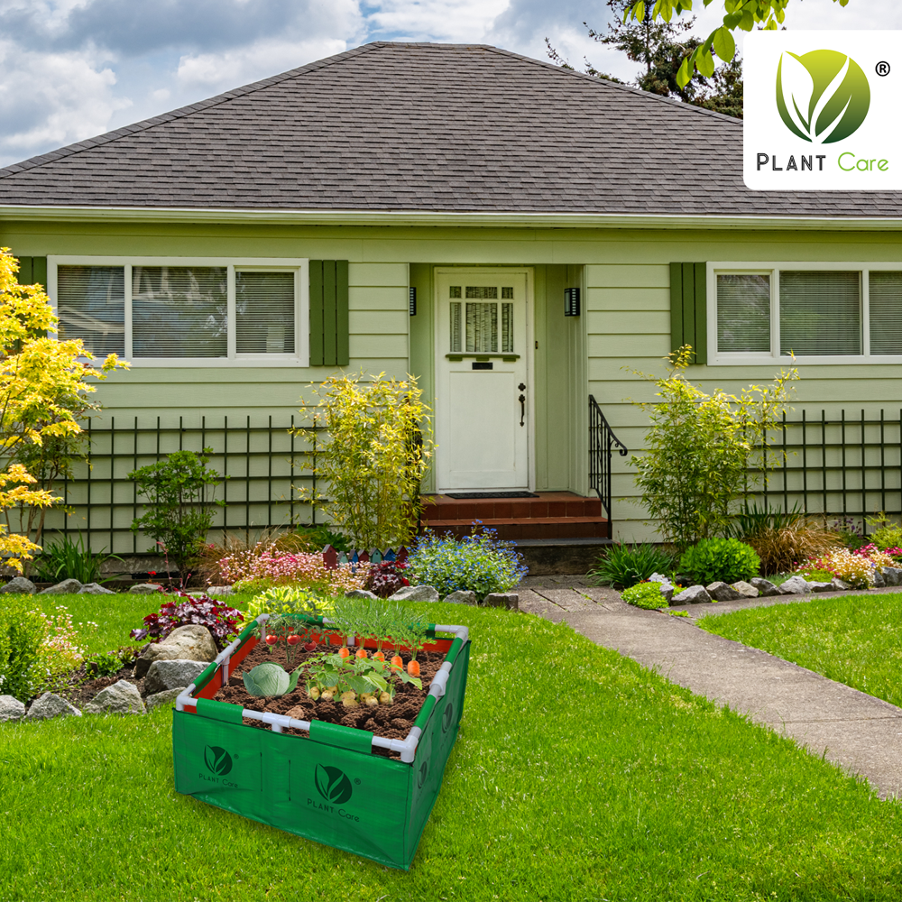 Rectangular Grow Bag with PVC Pipe Stand 24x24x12 WP