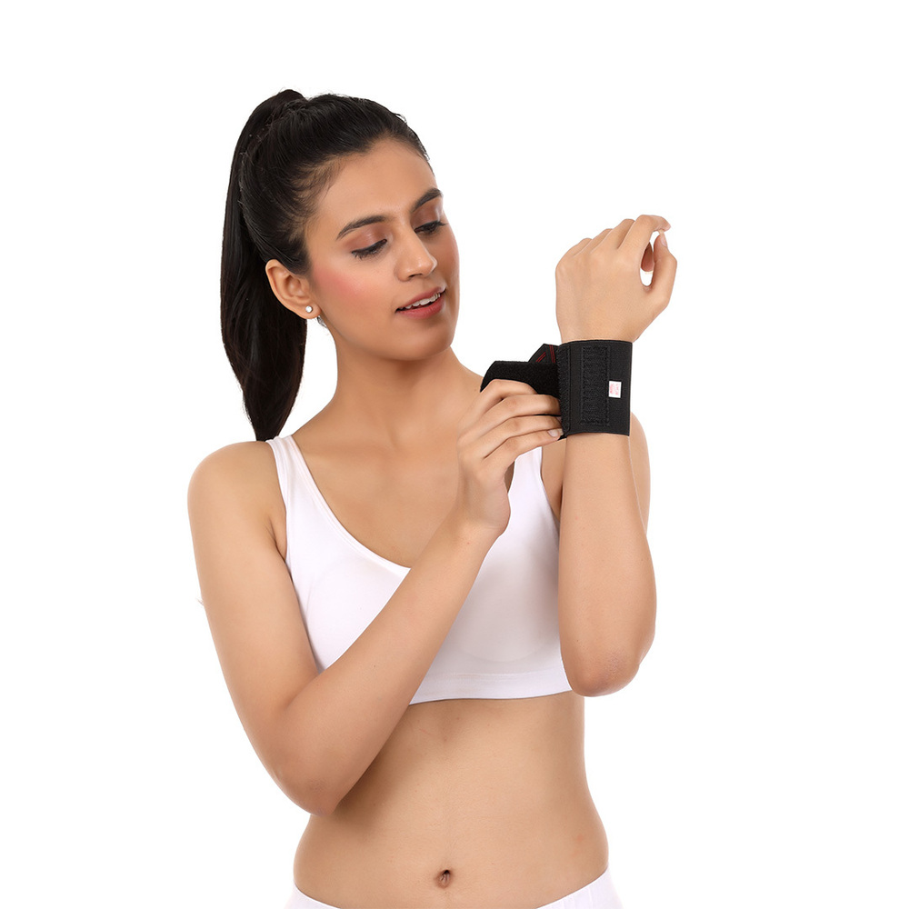 Wrist Band With Double Lock - Color: Black