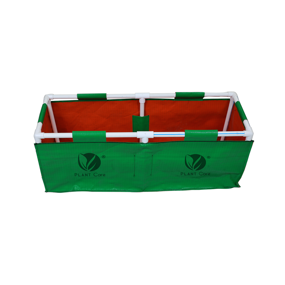 Rectangular Grow Bag With Pvc Pipe Stand 36X12X12 Wp - Advantage: Plant Growth