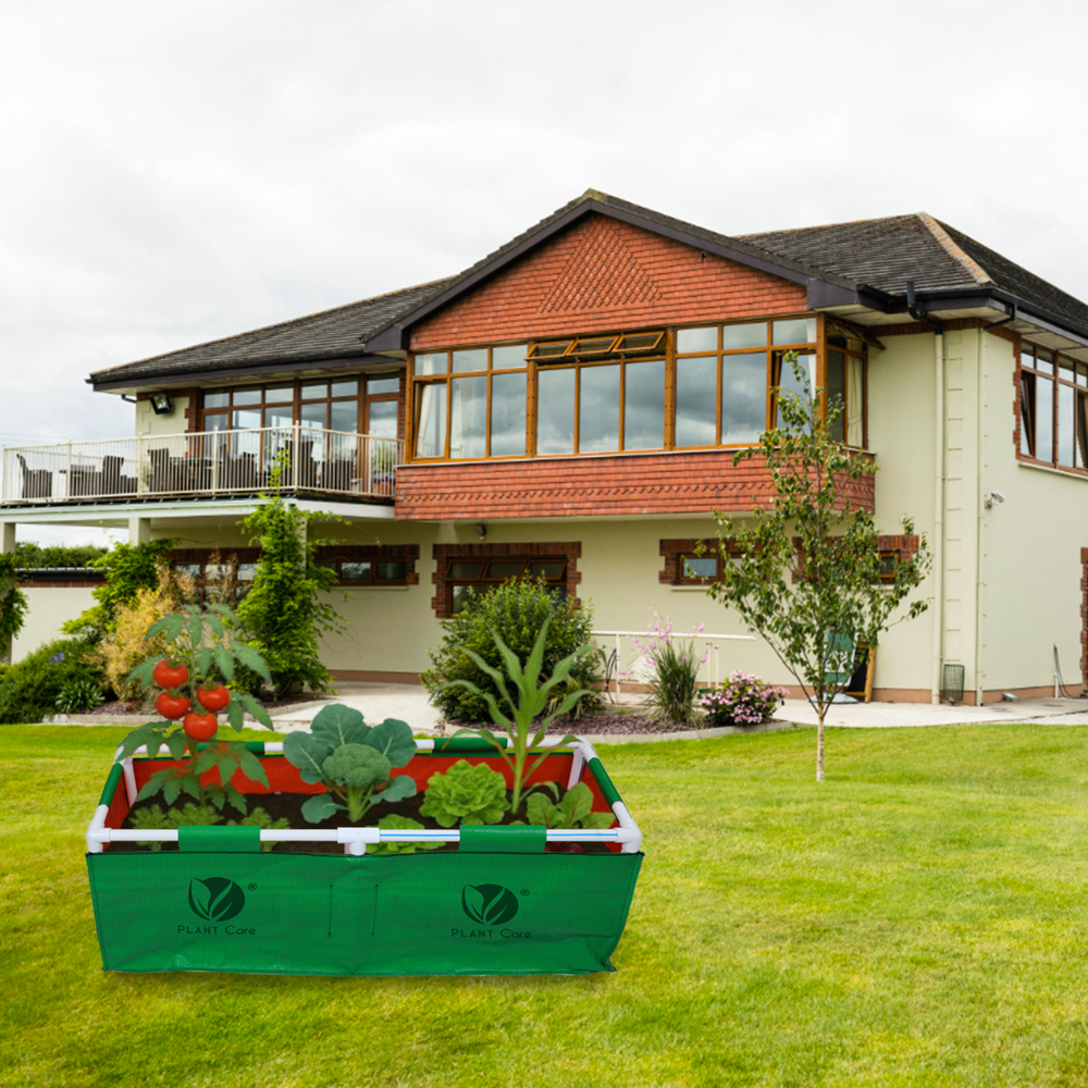 Rectangular Grow Bag with PVC Pipe Stand 36x12x12 WP