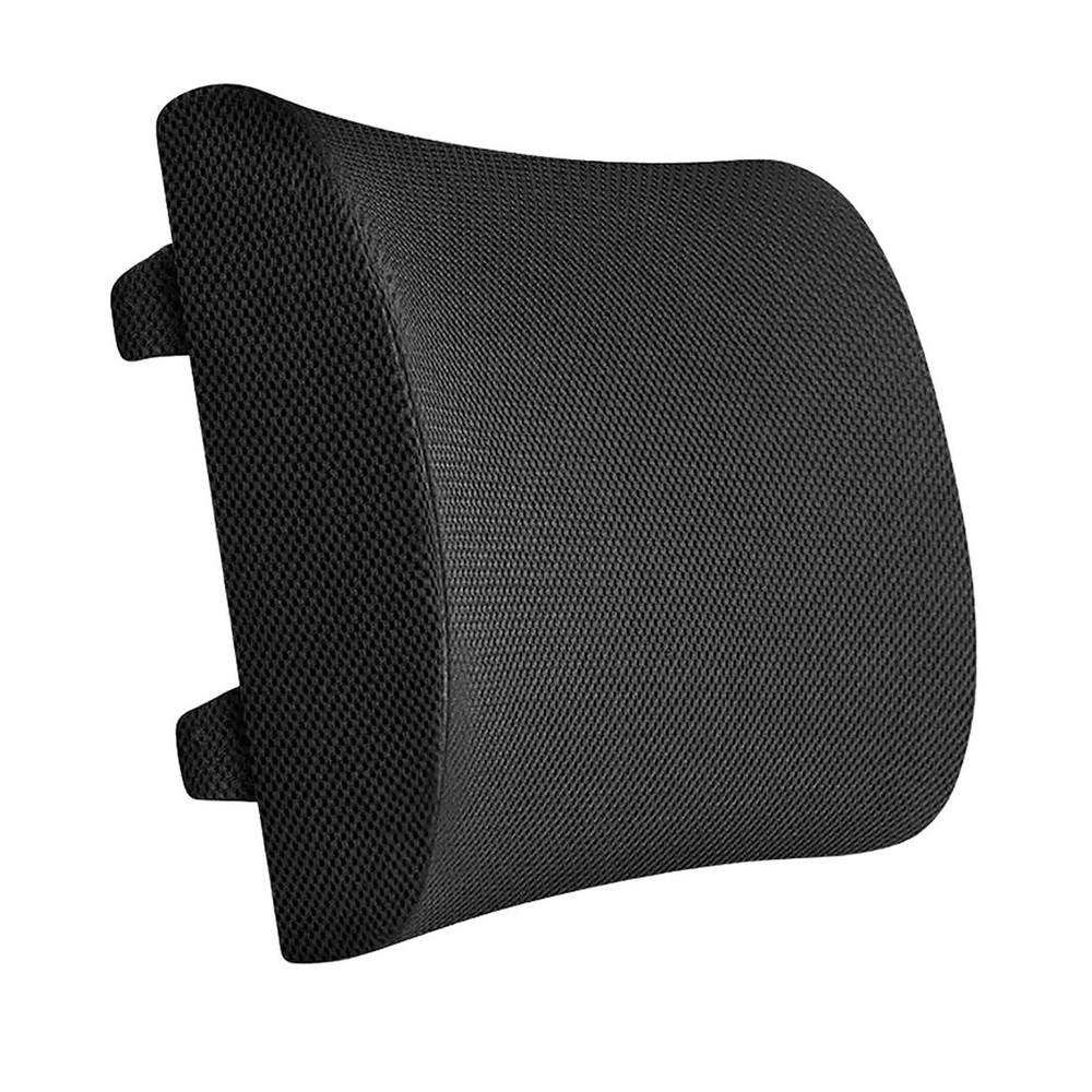Half Lumbar Backrest Pillow - Color: Black