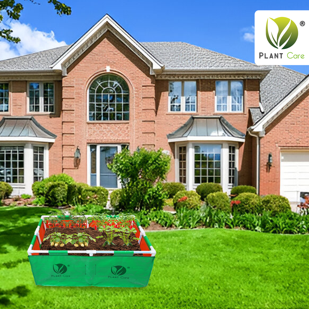 Rectangular Grow Bag With Pvc Pipe Stand 36x24x12 Wp - Advantage: Plant Growth