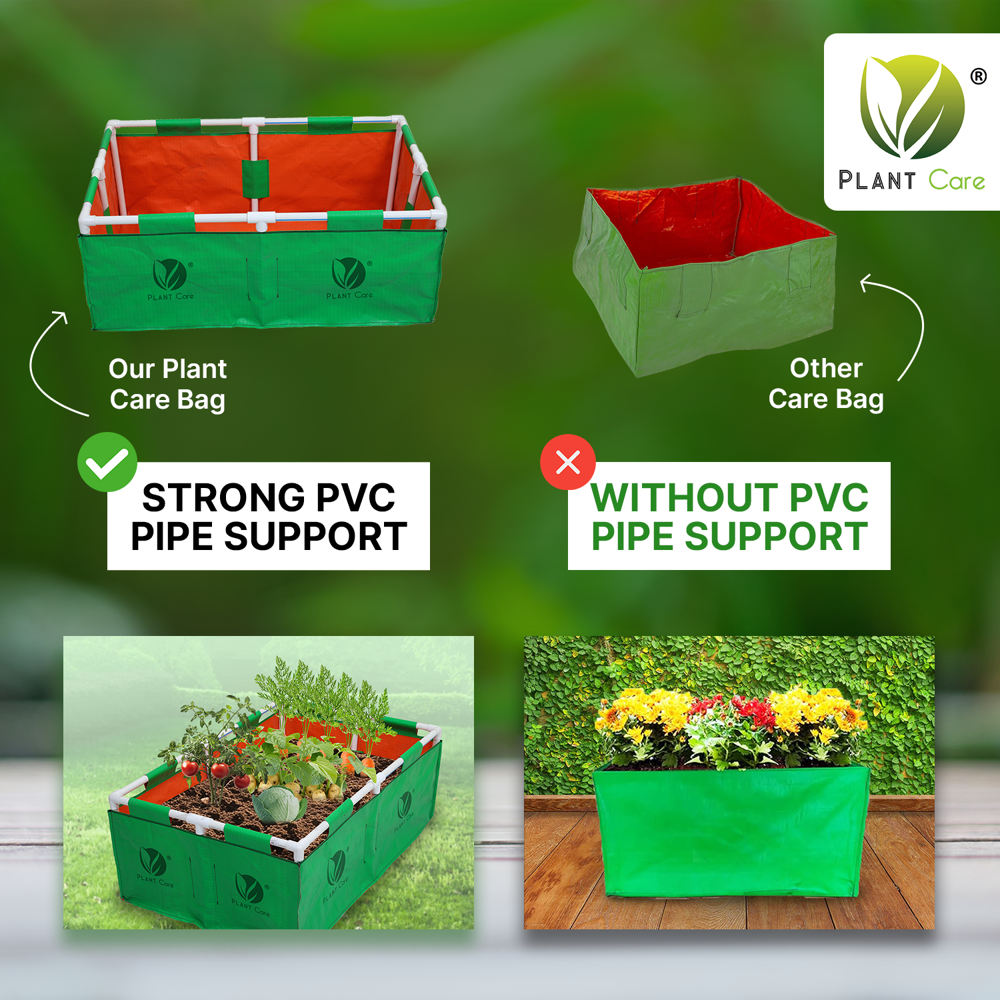 Rectangular Grow Bag with PVC Pipe Stand 36x24x15 WP