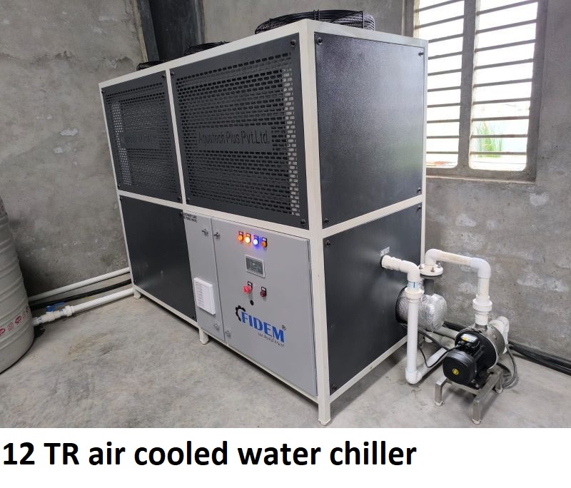 12 TR air cooled water chiller