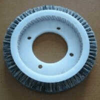 Abrasive U Ring Brush - Color: Grey