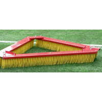 Triangle Turf Brush - Bristle Color: Grey And Yellow