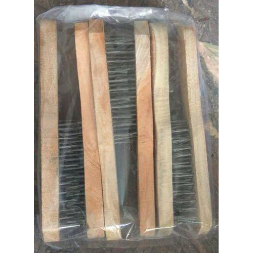 Wooden Wire Brush - Color: Brown