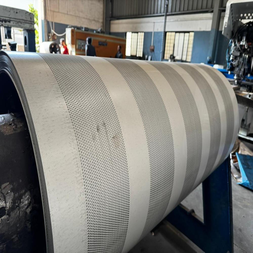 Round Hole Perforated Sheet - Color: Silver