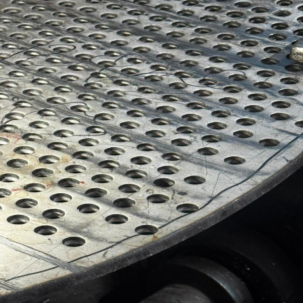 Industrial Perforated Sheet - Stainless Steel, Standard Size, Silver Color, 0.5-12mm Thick, Perforated Technique | Strong, High Strength, Long Lasting Life, Fine Finish