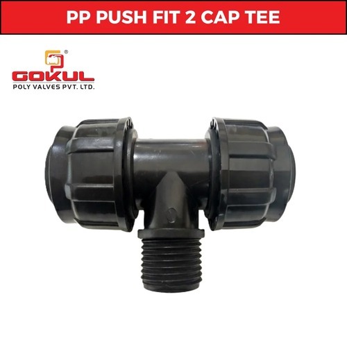 Pp Compression Fitting - 32mm Size, Black Color | Leakage Proof, Weather Resistant, Breakage Resistant, Push Fit Connection