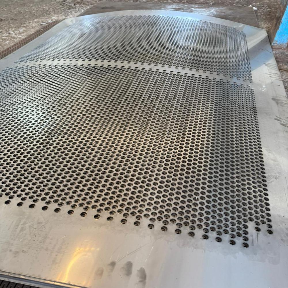 Square Perforated Sheets - Steel, Standard Size, Silver | Smooth Surface, Uniform Hole Size, Robust Design, Easy To Use