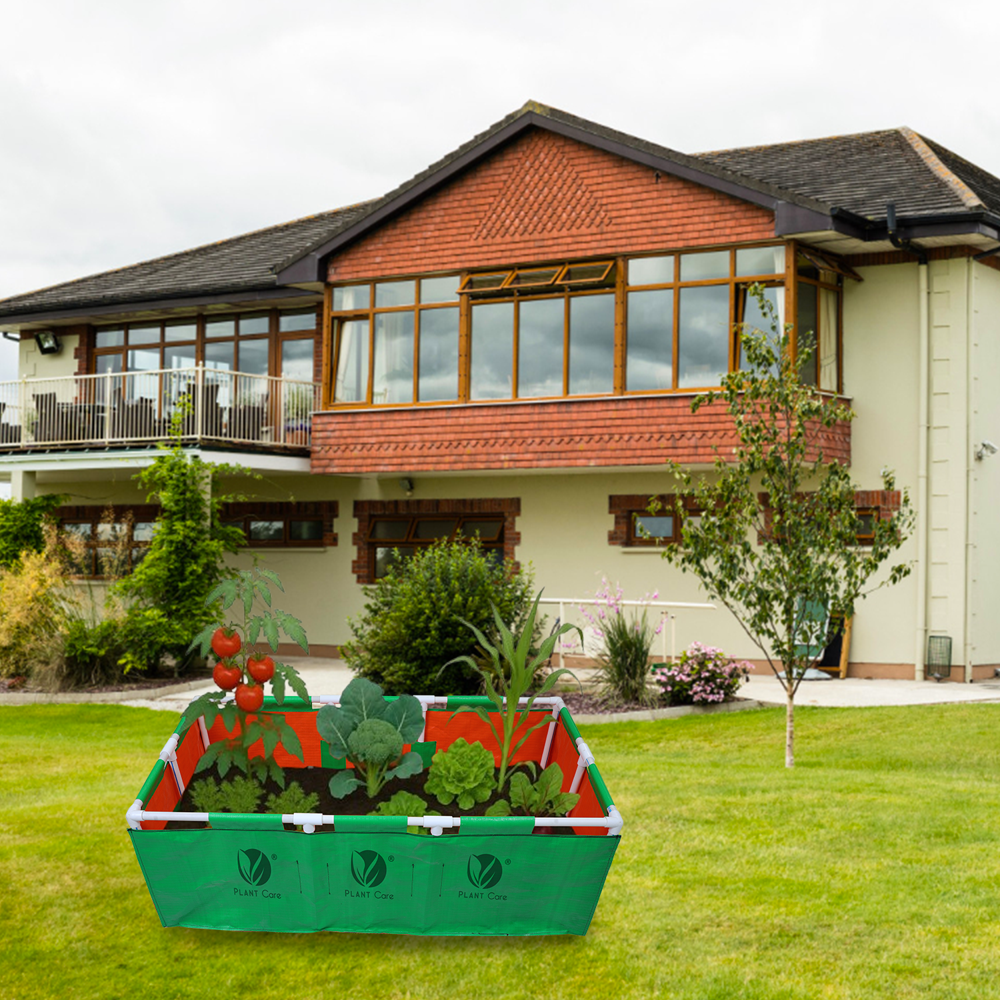 Rectangular Grow Bag with PVC Pipe Stand 48x24x15 WP