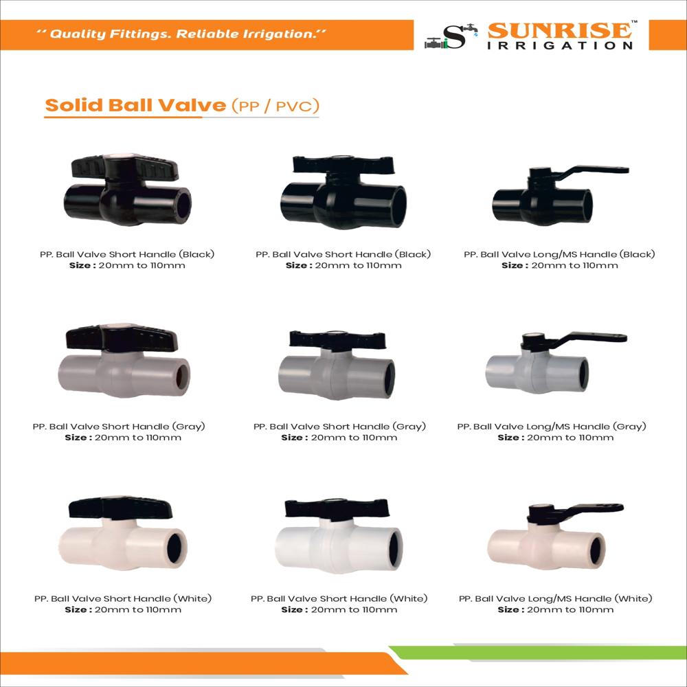 Agriculture Black Ball Valve Long Handle