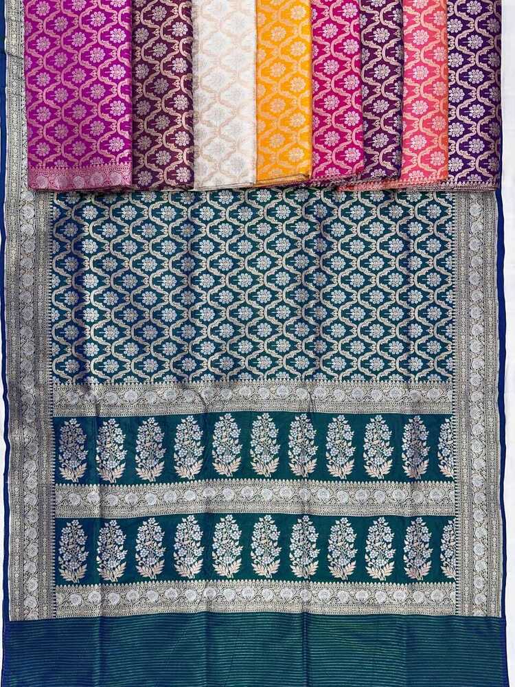 Pure Katan Jal Handloom Silk Saree