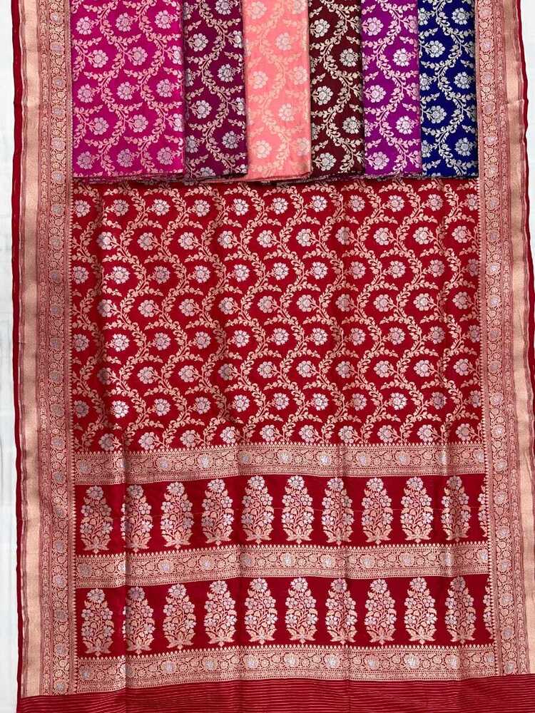 Pure Katan Jal Handloom Silk Saree