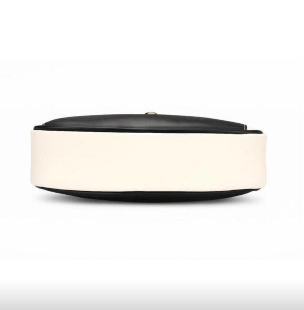 White And Black Contrast Sling Bag