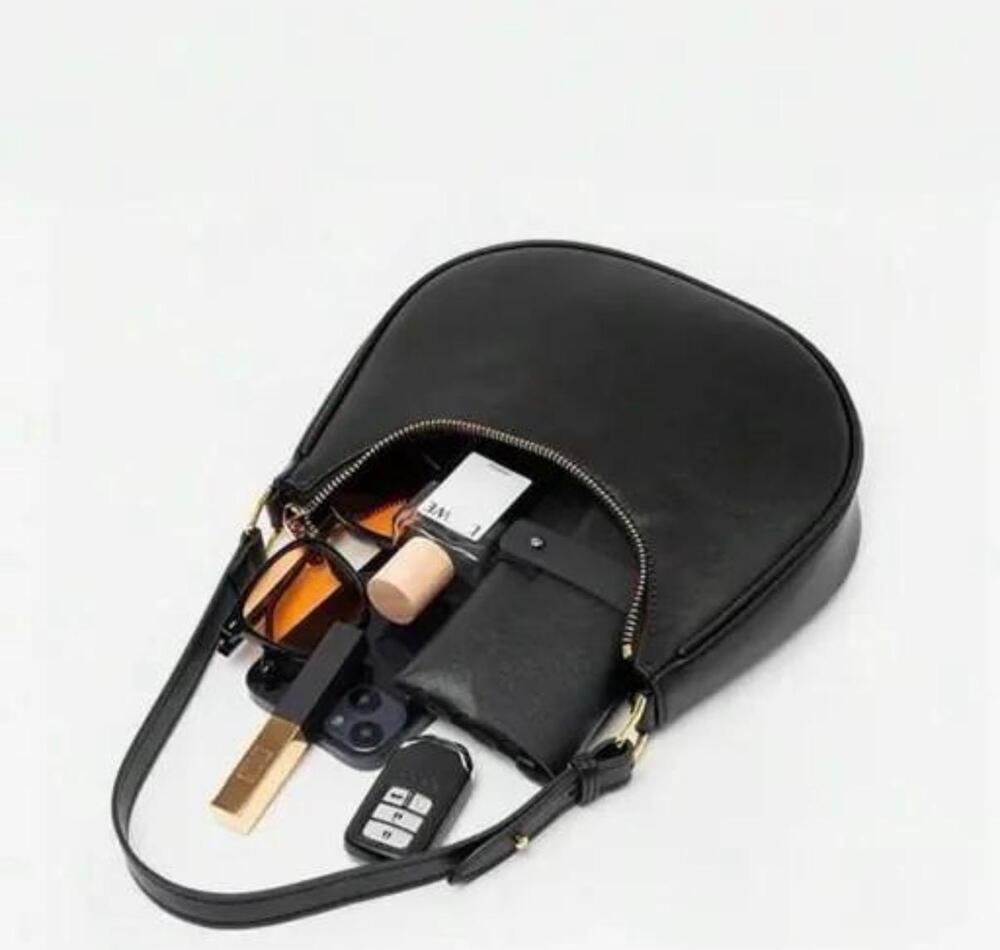 Black Sling Bag - Material: Canvas