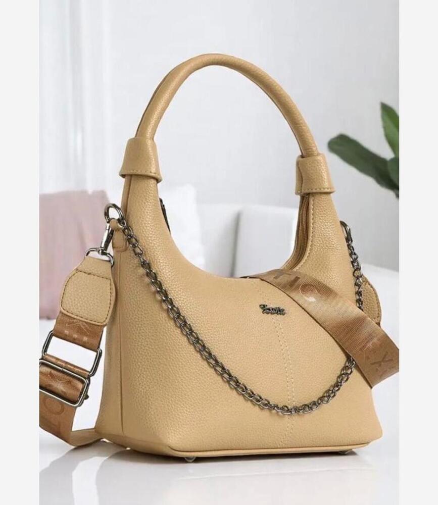 Fancy Baige Sling Bag - Color: Light Brown
