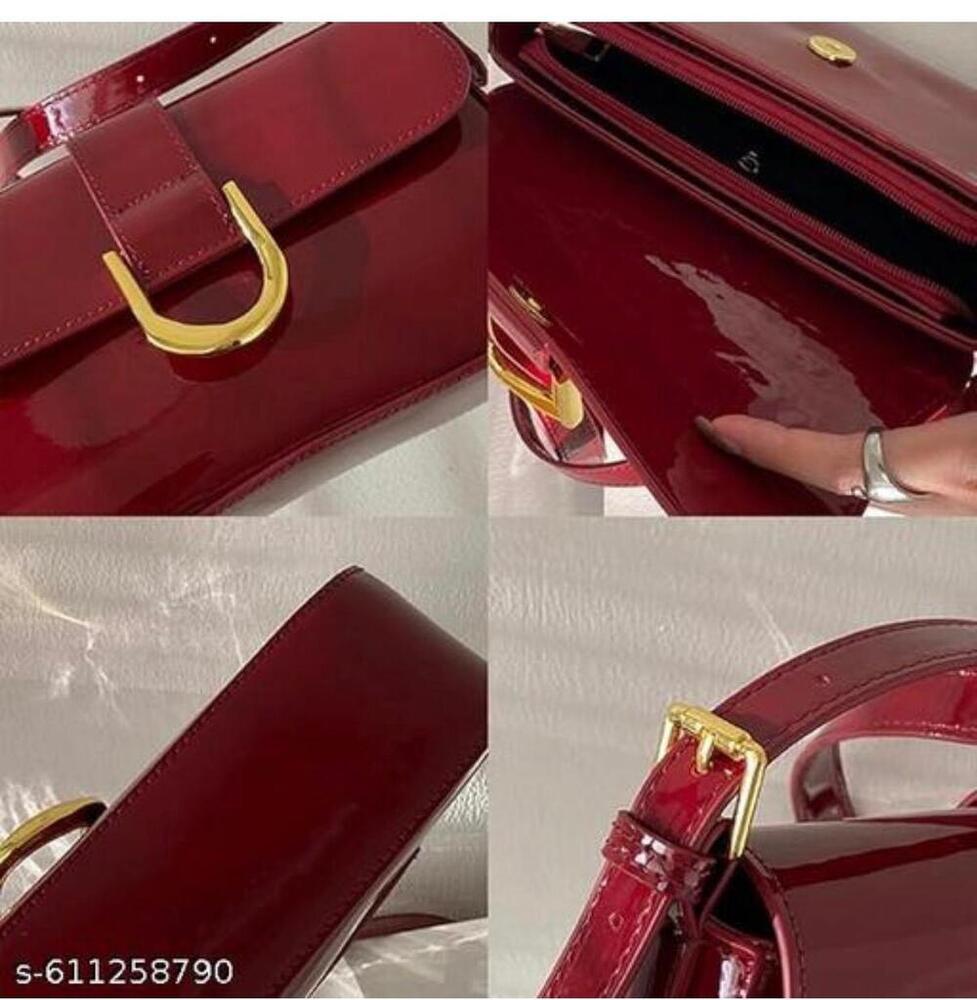 Red Pettern Sling Bag