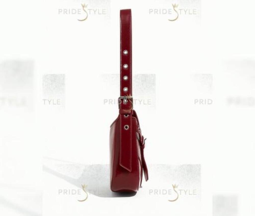 Punching Eyelet Red Pattern Sling Bag - Design: Modern