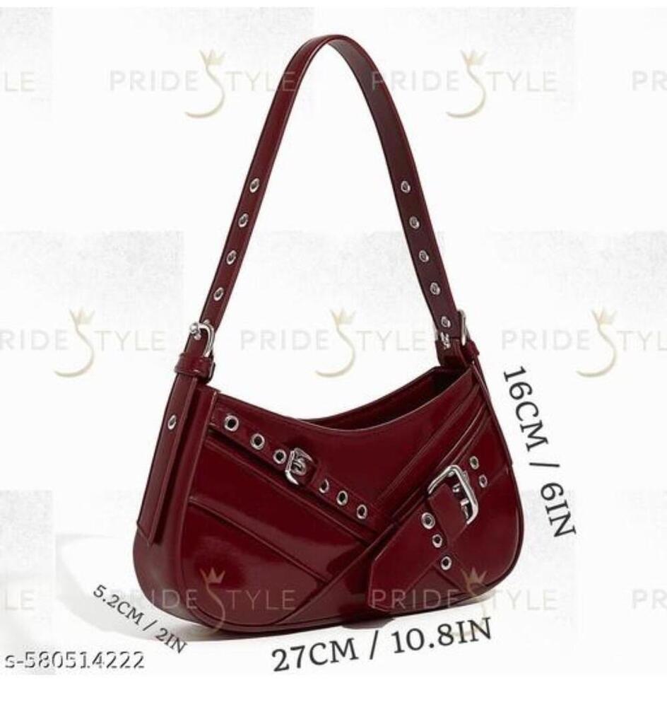 Punching Eyelet Red Pattern Sling Bag - Design: Modern