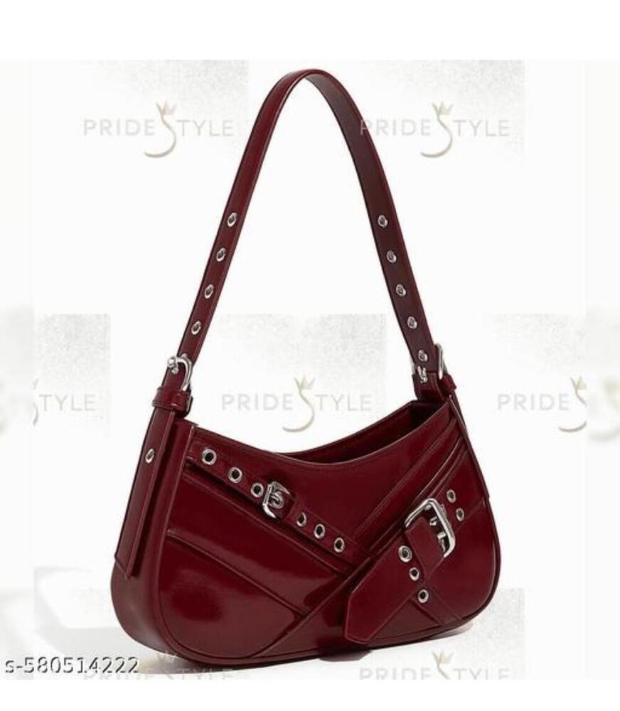 Punching Eyelet Red Pattern Sling Bag - Design: Modern