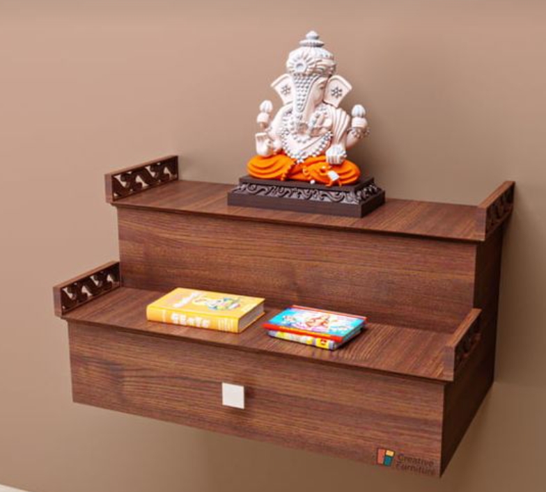 Wall Mounted Wooden Temple