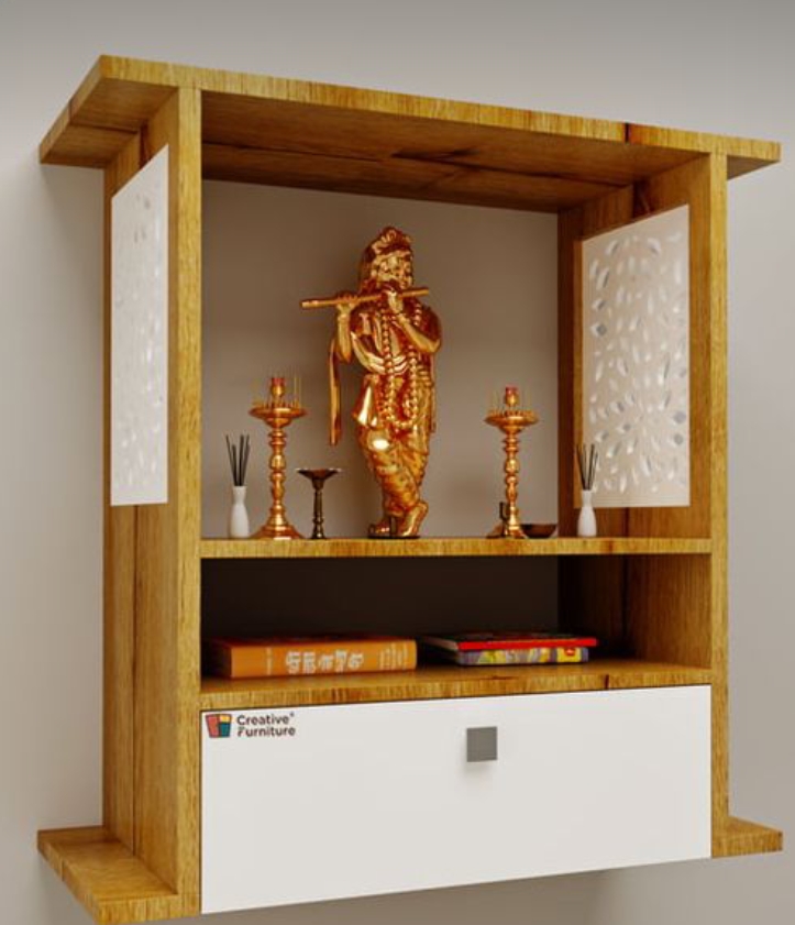 Wall Mounted Wooden Temple