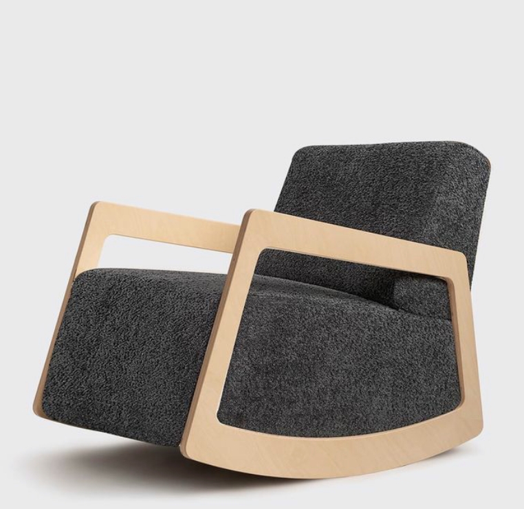 Solid Teakwood Rocking Chair - Color: Brown